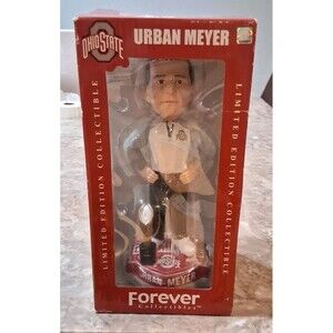 New Urban Meyer Bobblehead 2014 National Champions Limited Ohio State Buckeyes